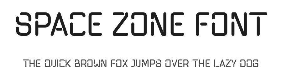 Space Zone Font by Pian45 — Display Font