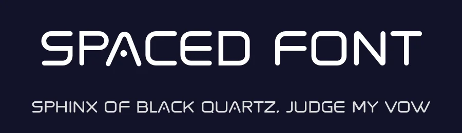 Spaced Font by Vultype Co. — Display Font — thumbnail 2