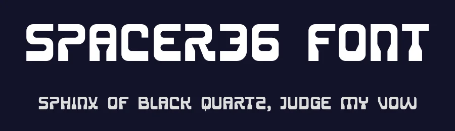 Spacer36 Font by Emmeran Richard — Display Font — thumbnail 2