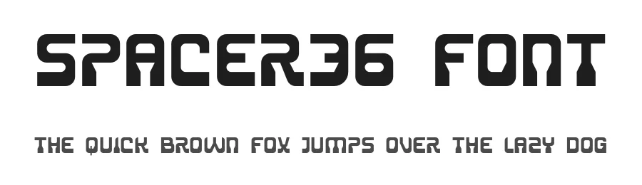 Spacer36 Font by Emmeran Richard β Display Font