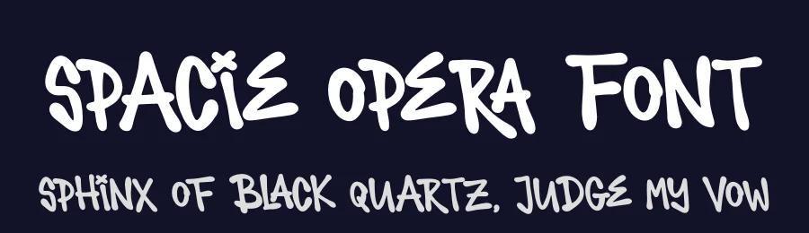 Spacie Opera Font by Denustudios — Decorative Font — thumbnail 2