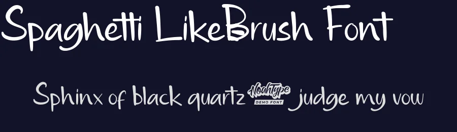 Spaghetti Like Brush Font by noahtype — Display Font — thumbnail 2