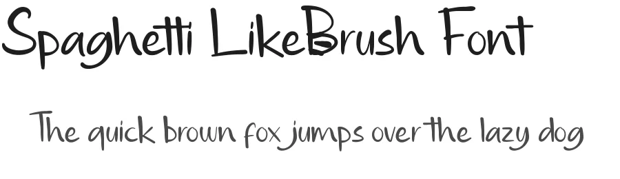 Spaghetti Like Brush Font by noahtype — Display Font