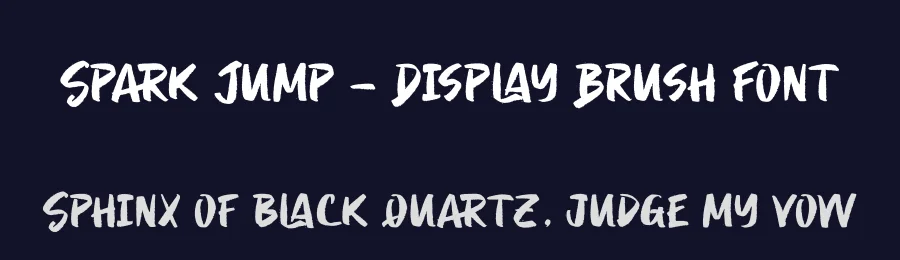 Spark Jump – Display Brush Font by letterenastudios — Script Handwritten Font — thumbnail 2