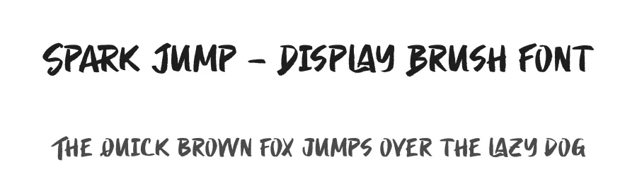 Spark Jump – Display Brush Font by letterenastudios — Script Handwritten Font
