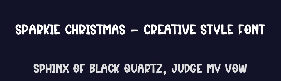Sparkie Christmas – Creative Style Font by creativeletter — Display Font — thumbnail 2