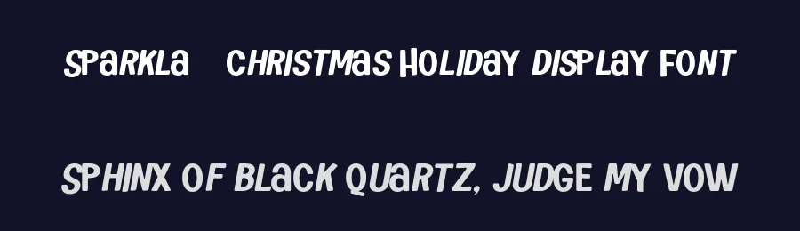 Sparkla – Christmas Holiday Display Font by roomspace.cl — Display Font — thumbnail 2