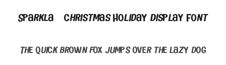 Sparkla – Christmas Holiday Display Font by roomspace.cl — Display Font