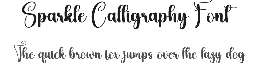 Sparkle Calligraphy Font by andikastudio — Script Handwritten Font