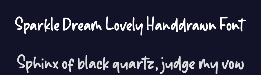 Sparkle Dream Lovely Handdrawn Font by balpirick — Decorative Font — thumbnail 2