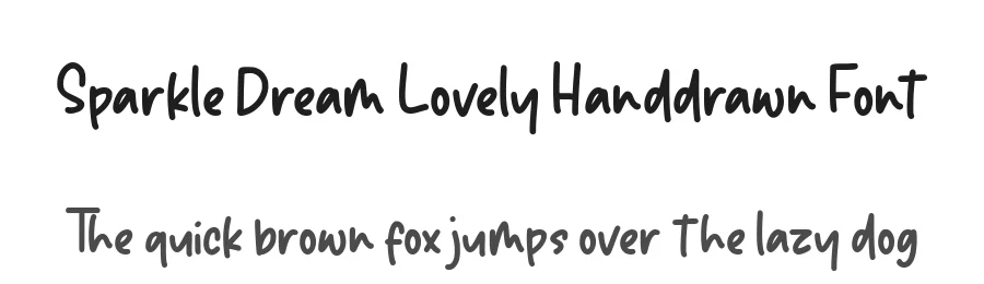 Sparkle Dream Lovely Handdrawn Font by balpirick — Decorative Font