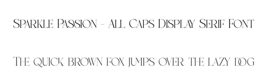 Sparkle Passion – All Caps Display Serif Font by timelesstype.co — Display Font