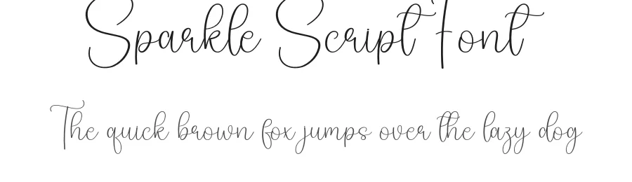 Sparkle Script Font by creativeletter — Script Handwritten Font