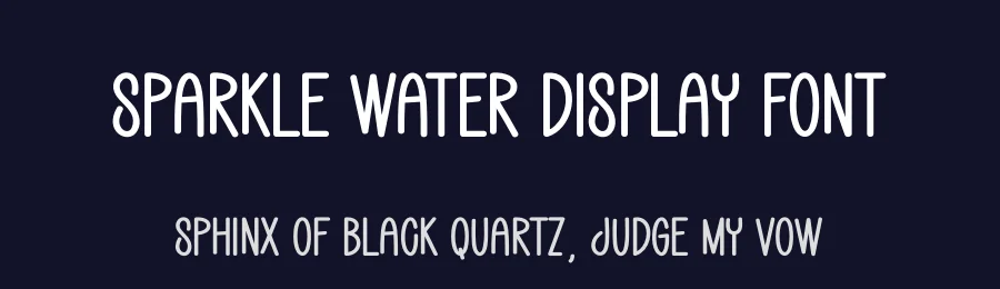 Sparkle Water Display Font by creativeletter — Display Font — thumbnail 2