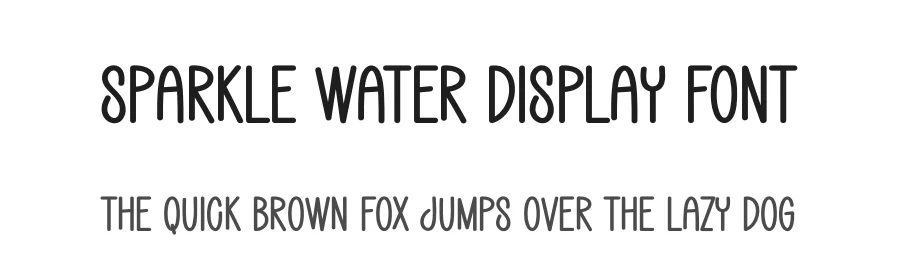 Sparkle Water Display Font by creativeletter — Display Font