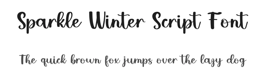 Sparkle Winter Script Font by inermediaSTUDIO — Script Handwritten Font