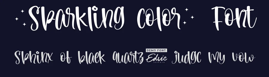 Sparkling Color Font by edricstudio — Script Handwritten Font — thumbnail 2
