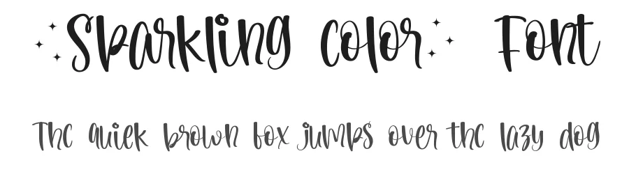 Sparkling Color Font by edricstudio — Script Handwritten Font