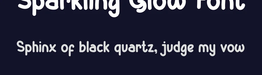Sparkling Glow Font by Cikal — Display Font — thumbnail 2