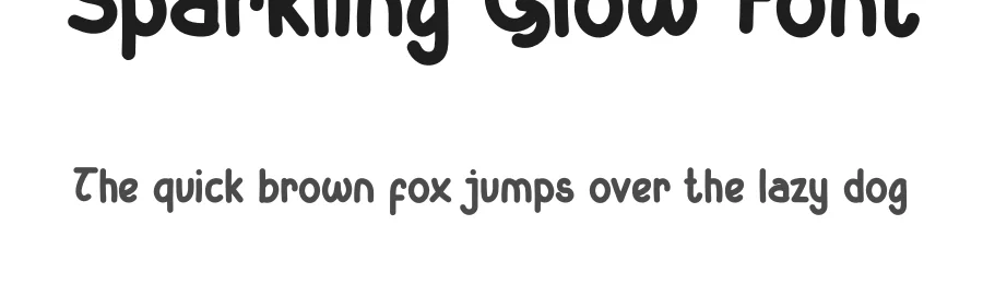 Sparkling Glow Font by Cikal — Display Font