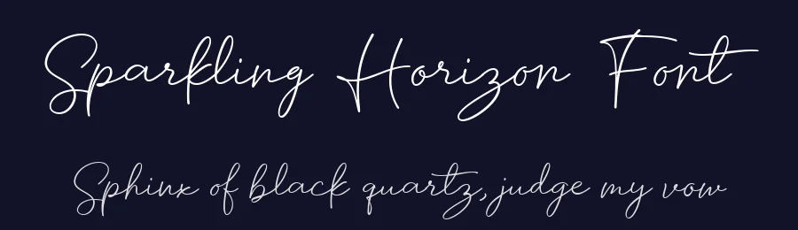 Sparkling Horizon Font by letterhanna — Decorative Font — thumbnail 2