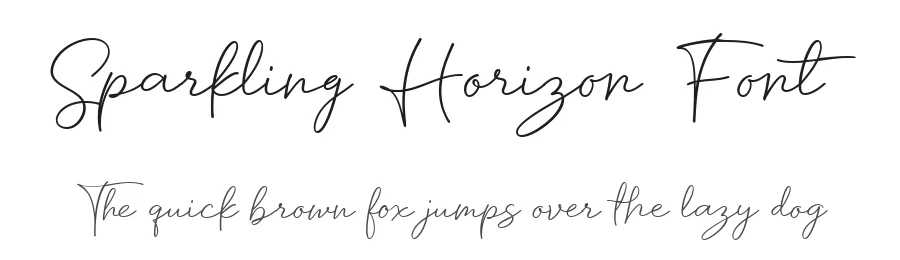 Sparkling Horizon Font by letterhanna — Decorative Font