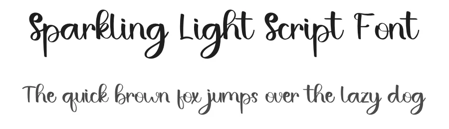 Sparkling Light Script Font by inermediaSTUDIO — Script Handwritten Font