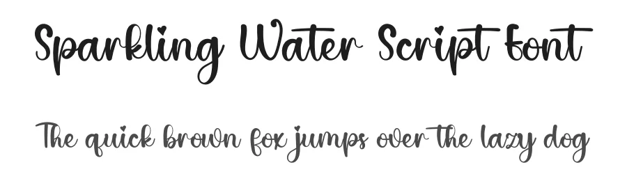 Sparkling Water Script Font by inermediaSTUDIO — Script Handwritten Font