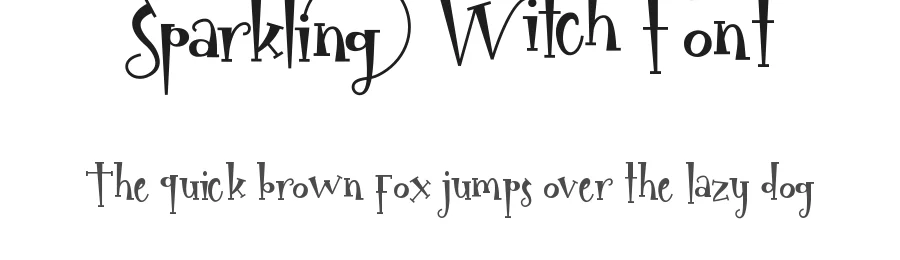 Sparkling Witch Font by RaisProject β Display Font