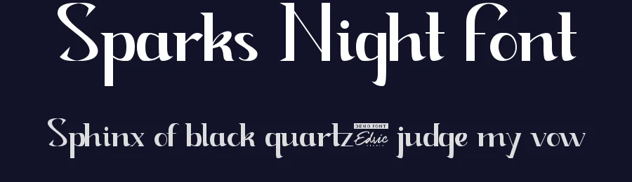 Sparks Night Font by edricstudio — Sans Serif Font — thumbnail 2