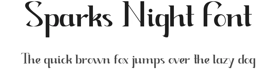 Sparks Night Font by edricstudio — Sans Serif Font