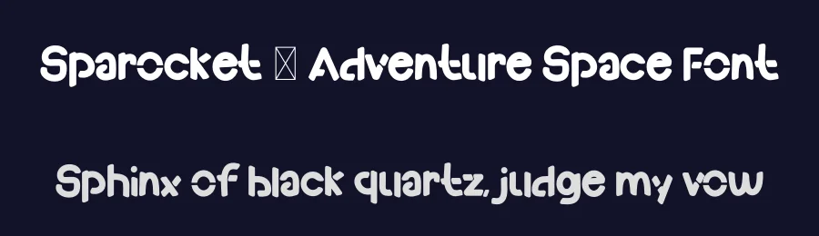 Sparocket – Adventure Space Font by Dhabee — Decorative Font — thumbnail 2