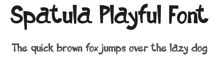 Spatula Playful Font by Skytroopas — Display Font