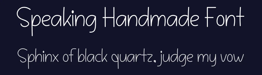 Speaking Handmade Font by freshtypeink — Display Font — thumbnail 2