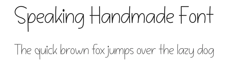 Speaking Handmade Font by freshtypeink — Display Font
