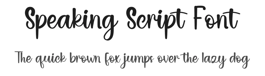 Speaking Script Font by inermediaSTUDIO — Script Handwritten Font