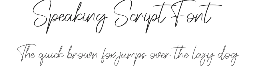 Speaking Script Font by creativeletter — Script Handwritten Font