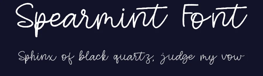 Spearmint Font by qwrtype — Script Handwritten Font — thumbnail 2