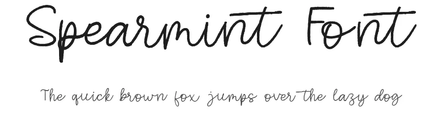 Spearmint Font by qwrtype — Script Handwritten Font