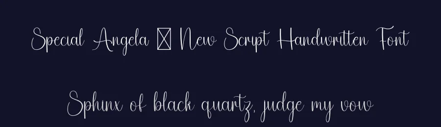 Special Angela – New Script Handwritten Font by freshtypeink — Script Handwritten Font — thumbnail 2