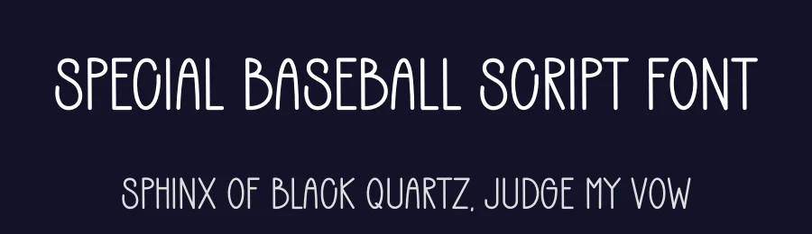 Special Baseball Script Font by freshtypeink — Display Font — thumbnail 2