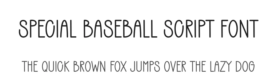 Special Baseball Script Font by freshtypeink — Display Font