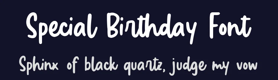 Special Birthday Font by Allouse.Studio — Display Font — thumbnail 2