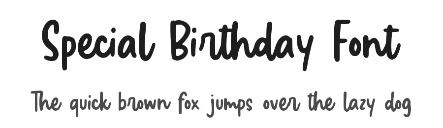 Special Birthday Font by Allouse.Studio — Display Font