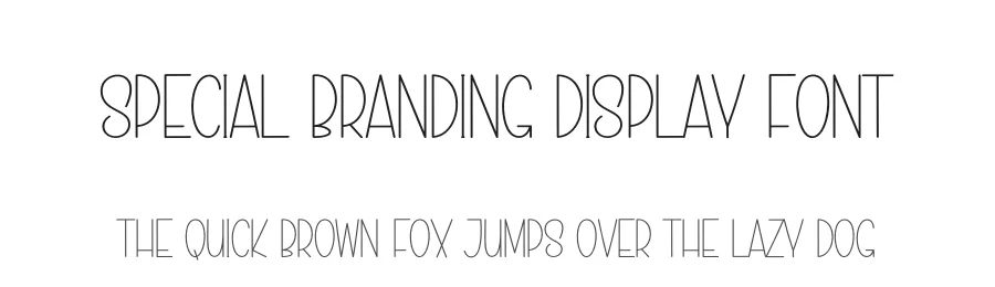 Special Branding Display Font by creativeletter — Display Font