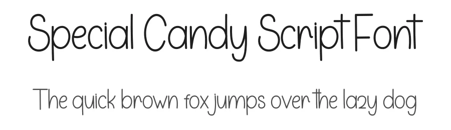 Special Candy Script Font by freshtypeink — Display Font