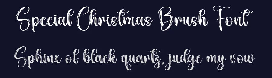 Special Christmas Brush Font by creativeletter — Script Handwritten Font — thumbnail 2