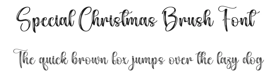 Special Christmas Brush Font by creativeletter — Script Handwritten Font