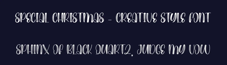Special Christmas – Creative Style Font by creativeletter — Script Handwritten Font — thumbnail 2