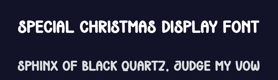 Special Christmas Display Font by creativeletter — Display Font — thumbnail 2